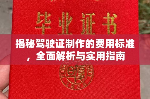 华宁揭秘驾驶证制作的费用标准，全面解析与实用指南